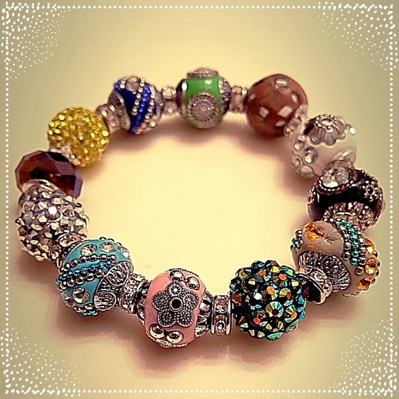Multicolored Stretch Bracelet - Picture 2 of 2
